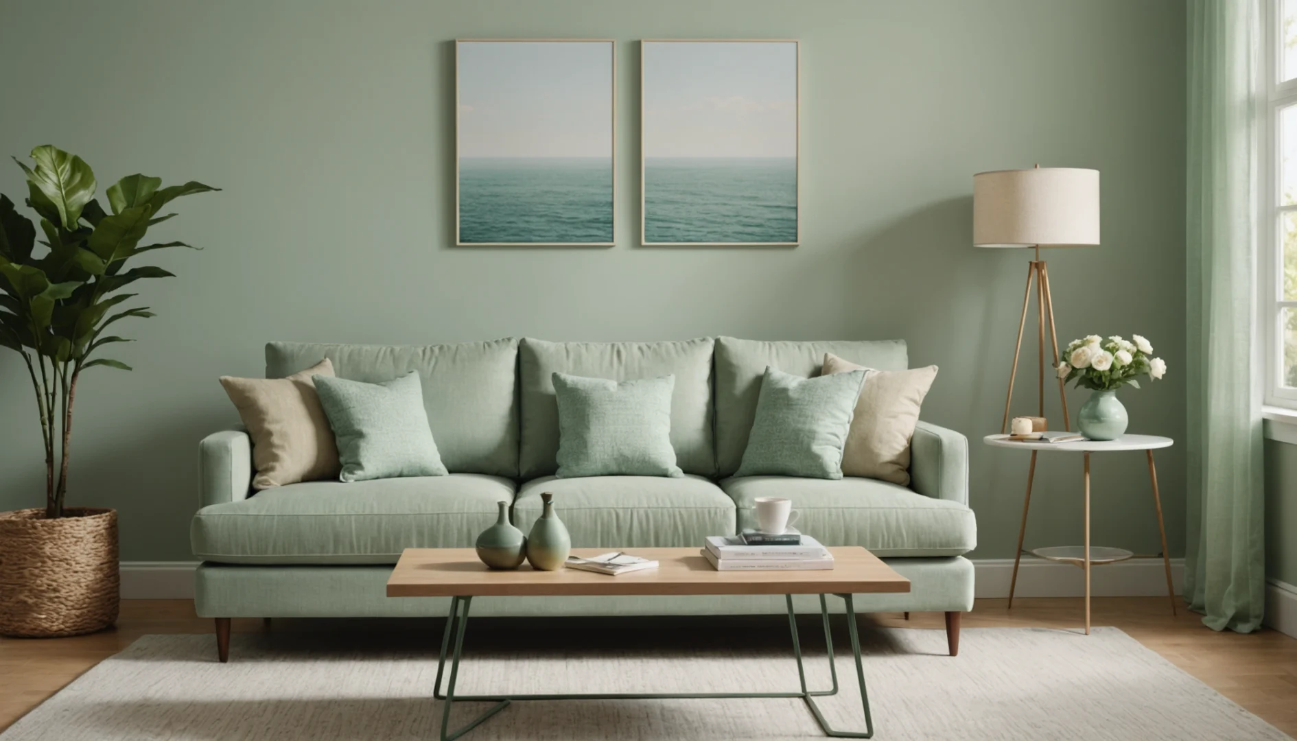 couleur vert d'eau peinture