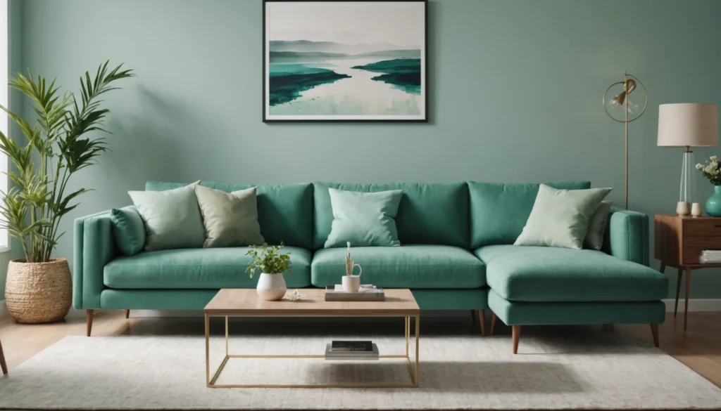 nuancier couleur vert d'eau