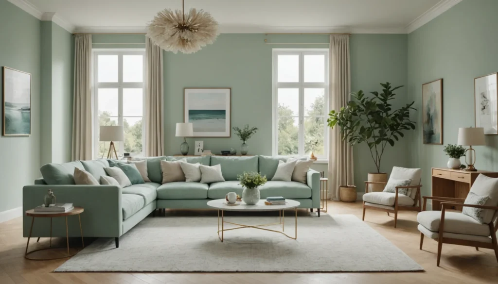 peinture couleur vert d eau