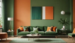 mélanger vert et orange
