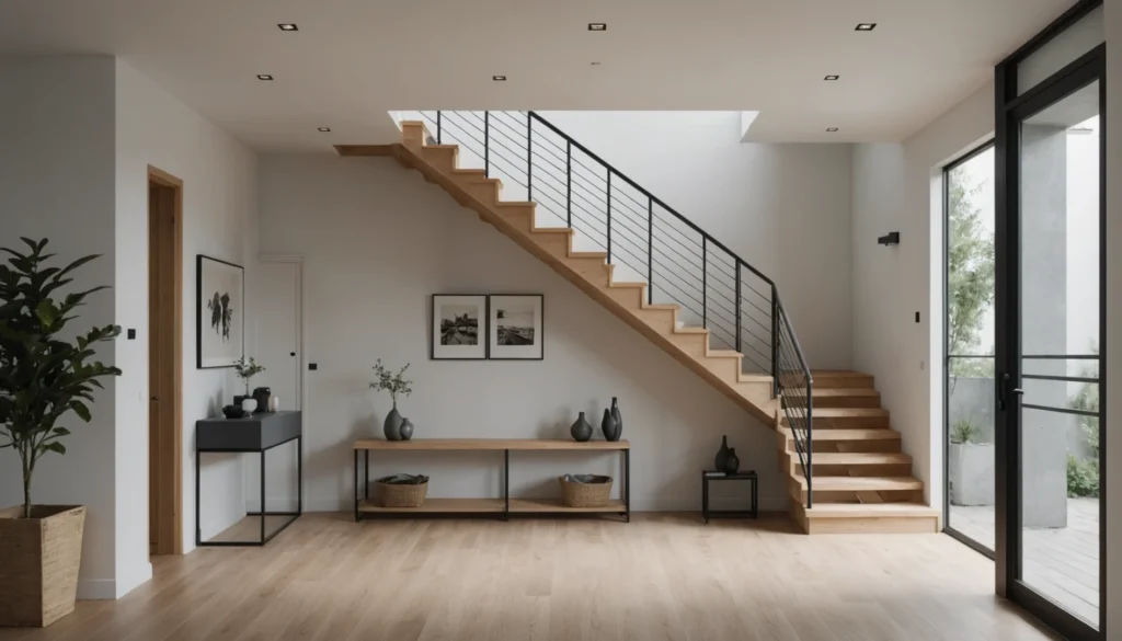 aménager un couloir avec escalier ouvert