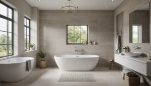 carrelage dans une salle de bain