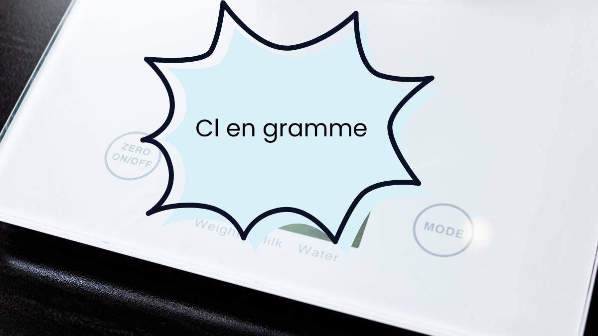 Cl en gramme