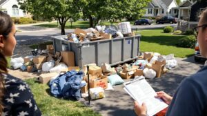 louer une benne pour vider une maison