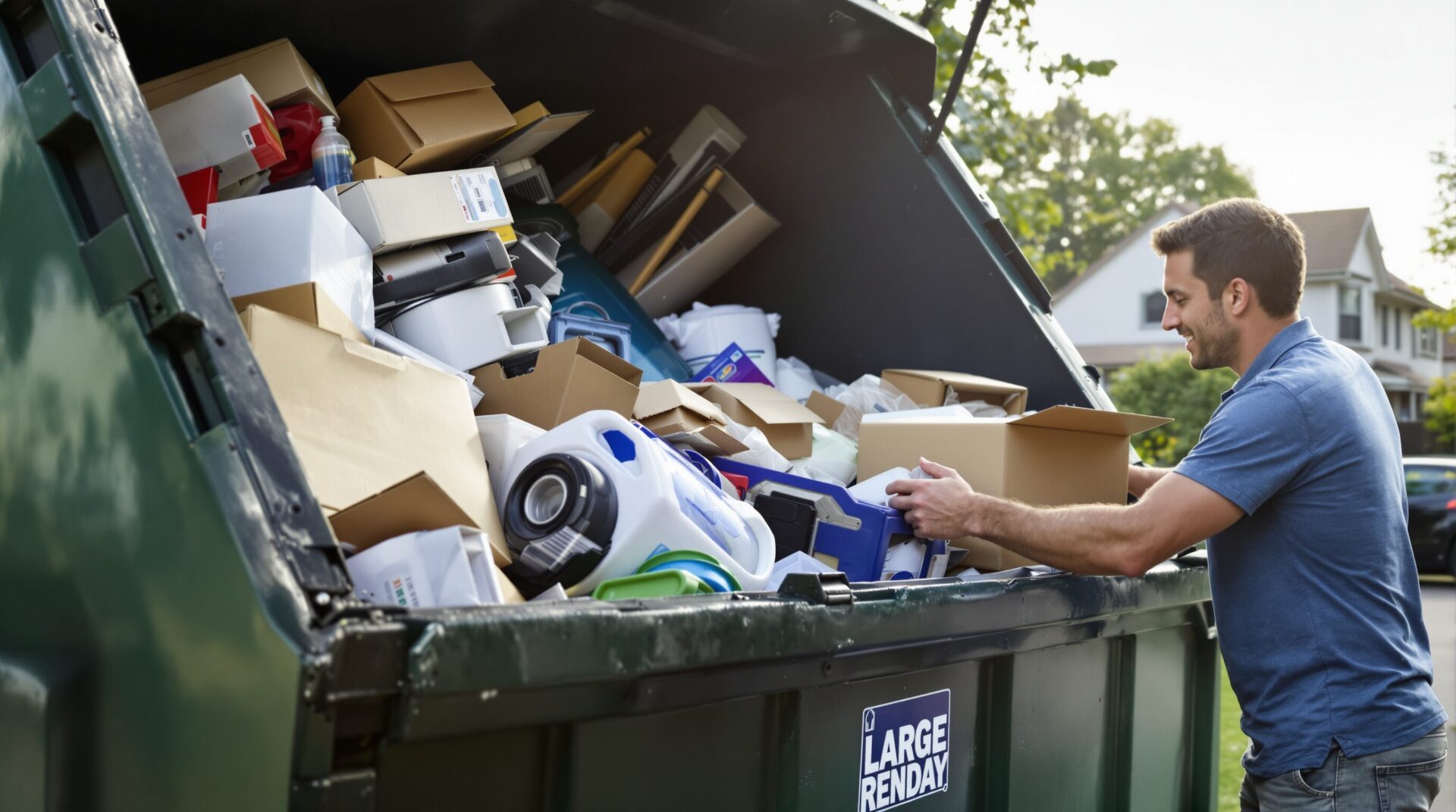 Comment louer une benne pour vider une maison ?