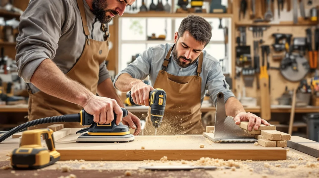 Ponceuse à bande, perceuse, scie : les indispensables de l’artisan moderne