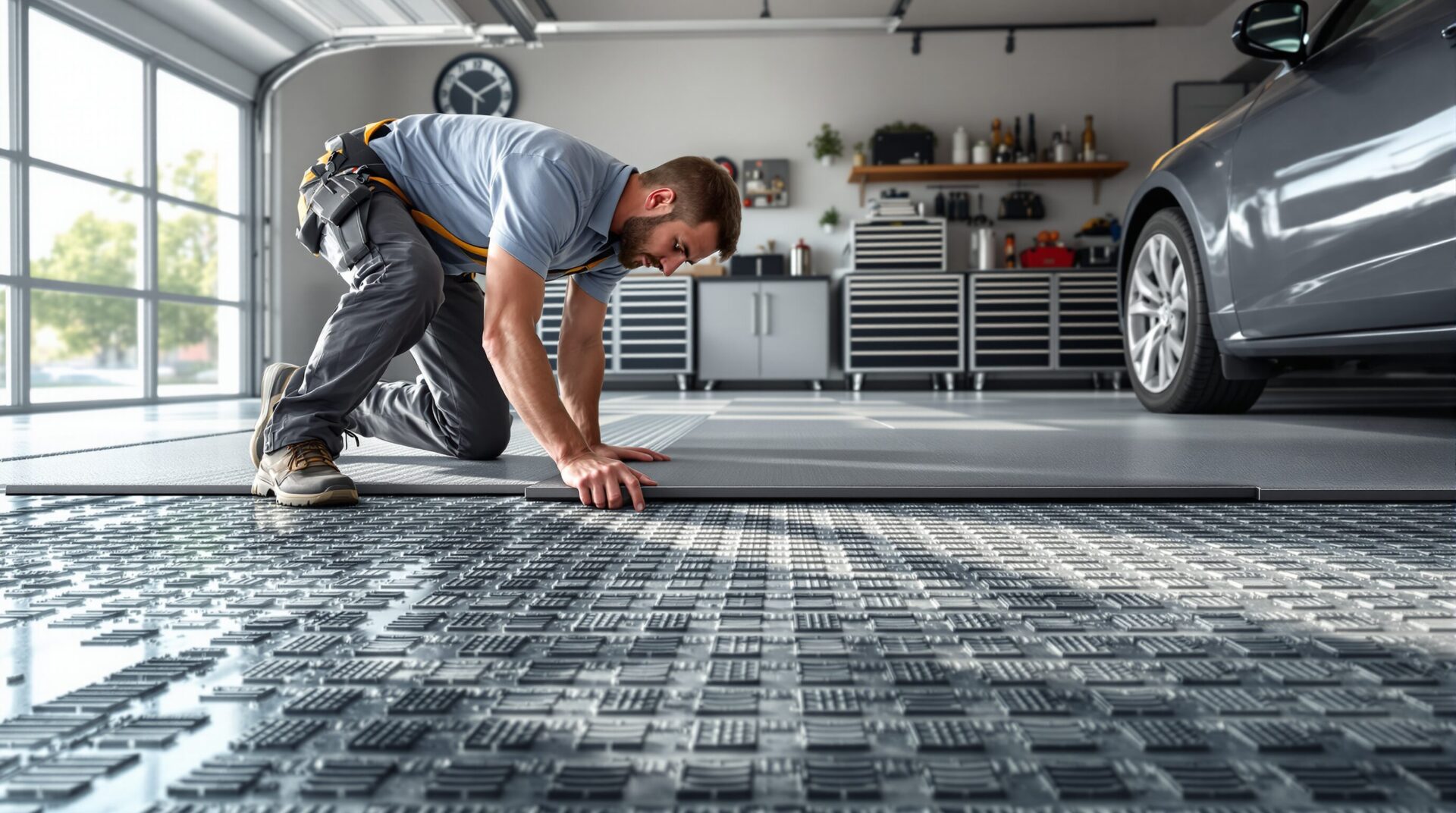 dalle clipsable garage