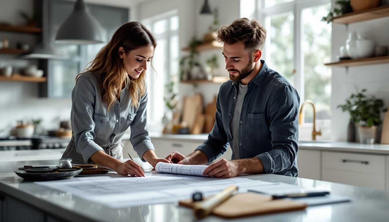 plan de travail sur mesure