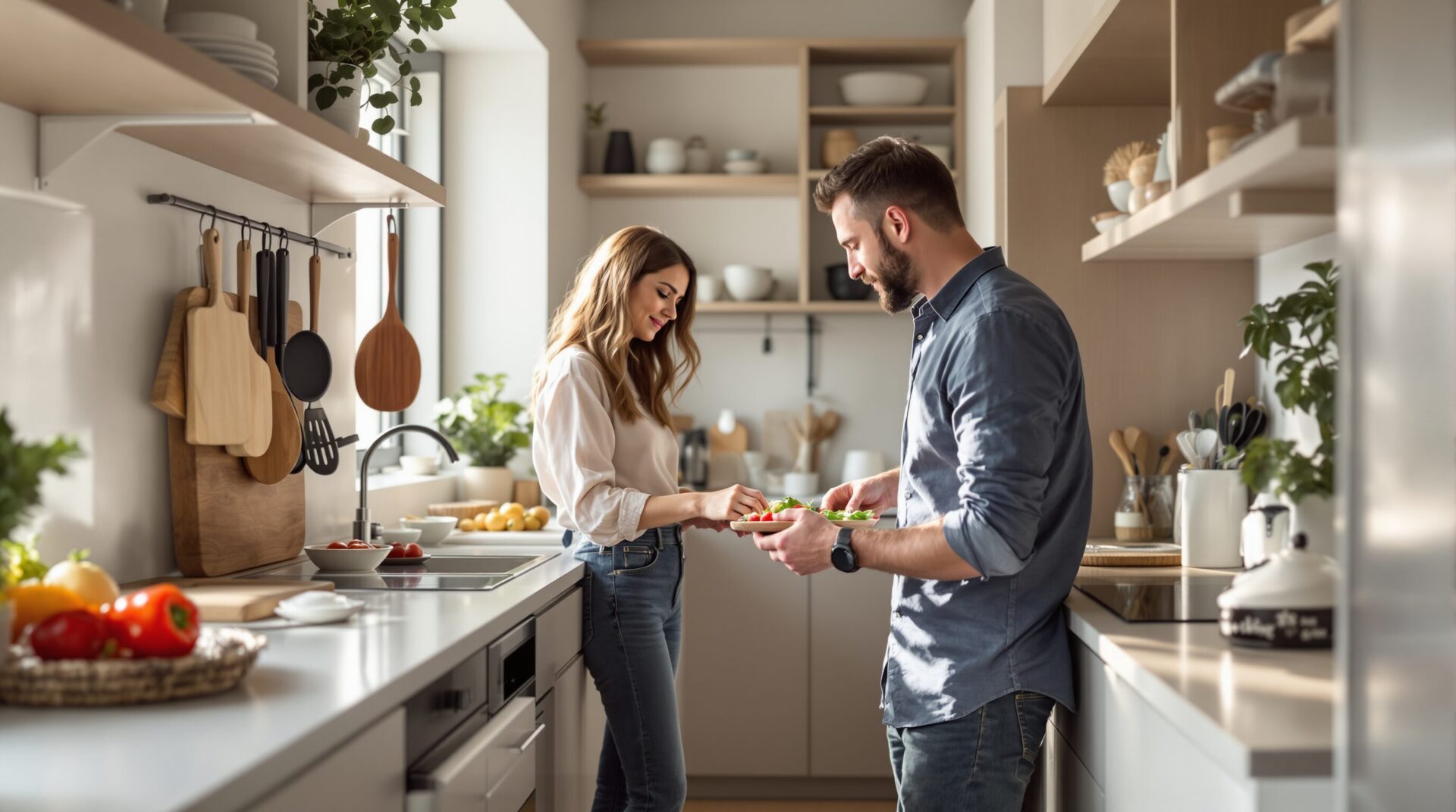 aménagement cuisine couloir