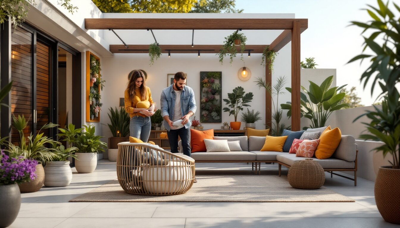 que mettre sur une terrasse en béton