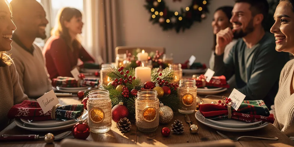 decors de table noel a faire soi meme