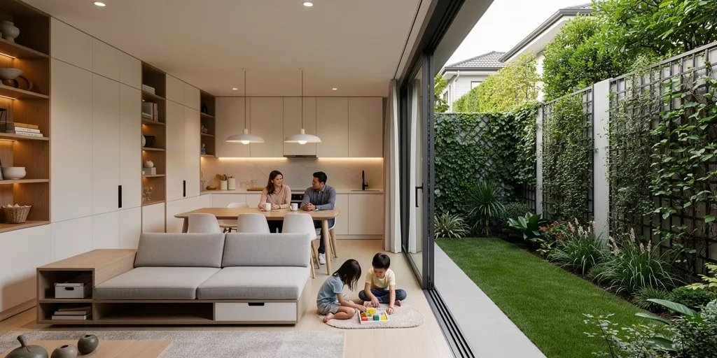 maison sur terrain en longueur