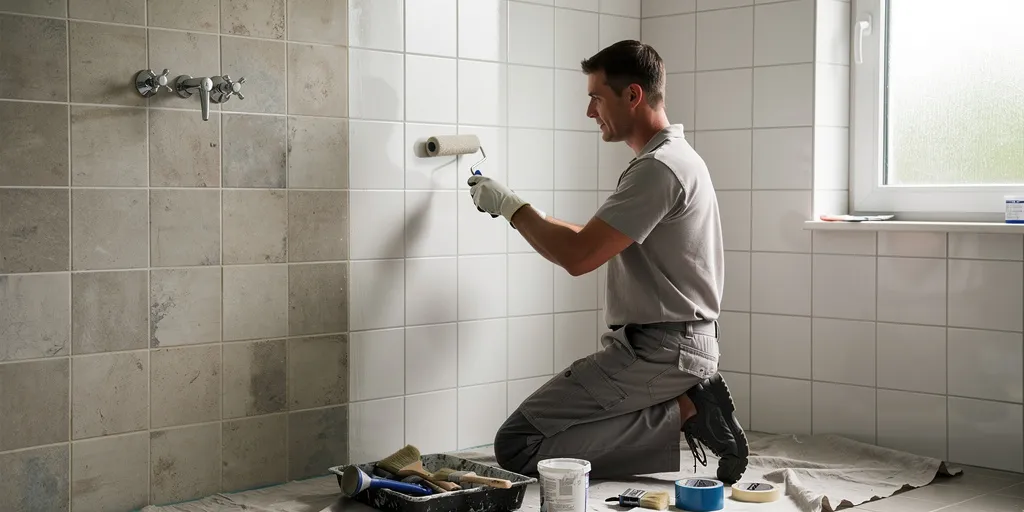 peindre carrelage de douche