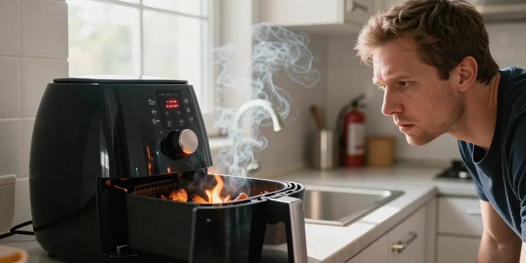 air fryer danger feu