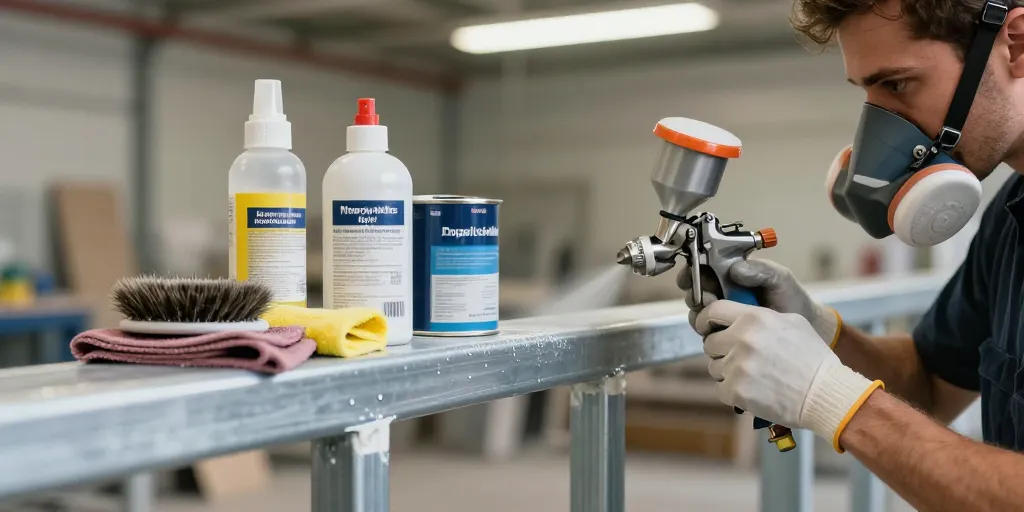 peindre surface metallique