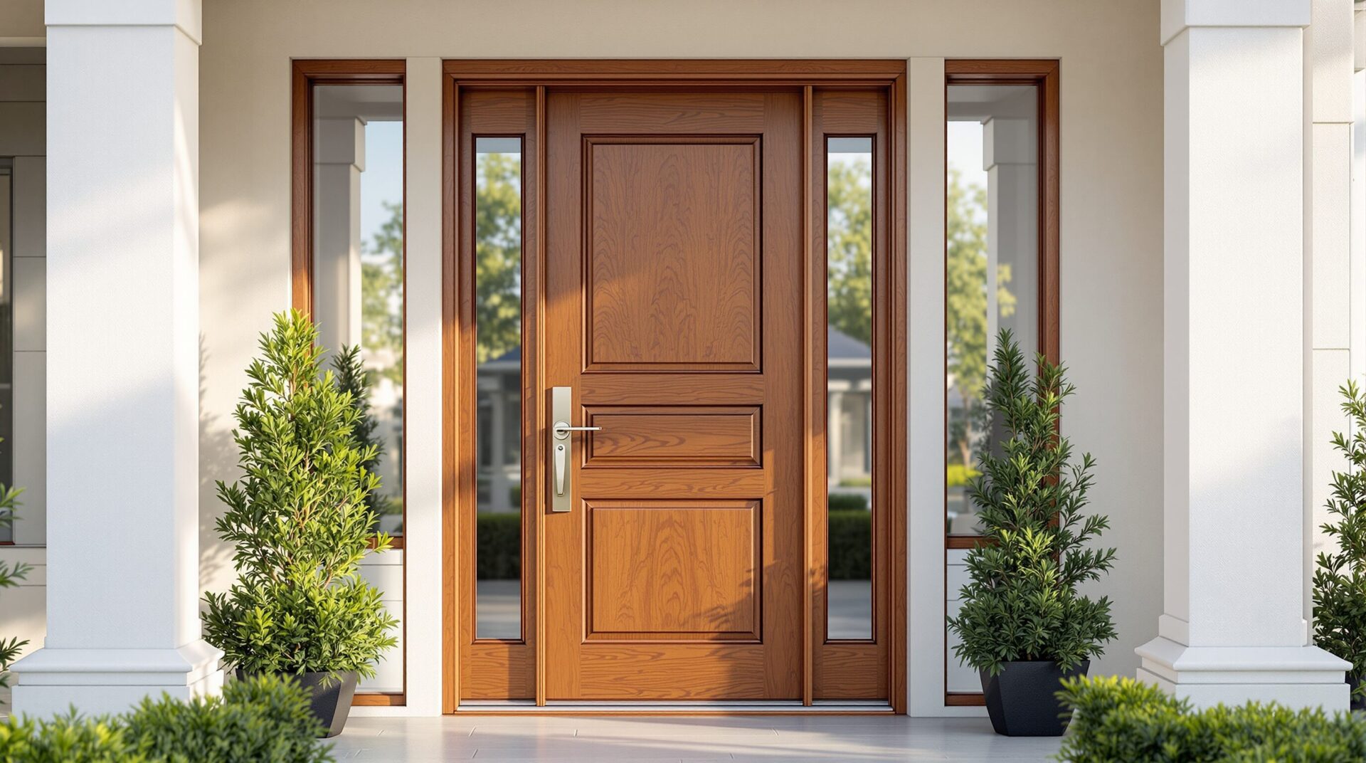 porte d'entrée bois sur mesure