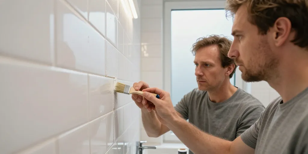 avis peinture carrelage salle de bain