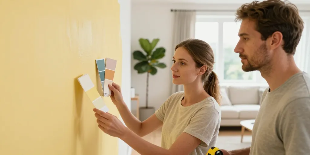 peinture jaune beurre