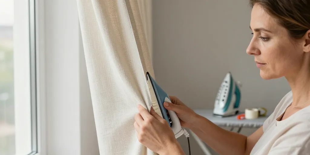 comment raccourcir un rideau sans le couper