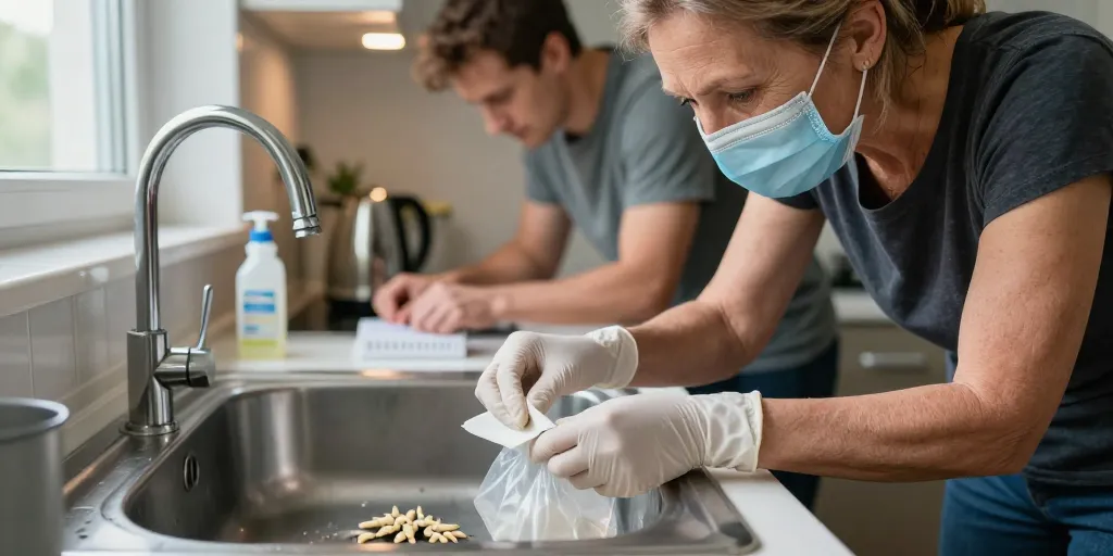 larves de mouches dans la maison