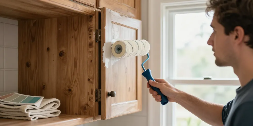 repeindre cuisine rustique