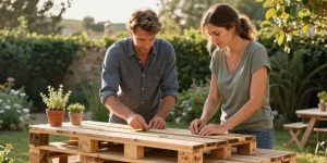 cuisine en palette exterieur