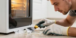 comment enlever du plastique fondu dans un four